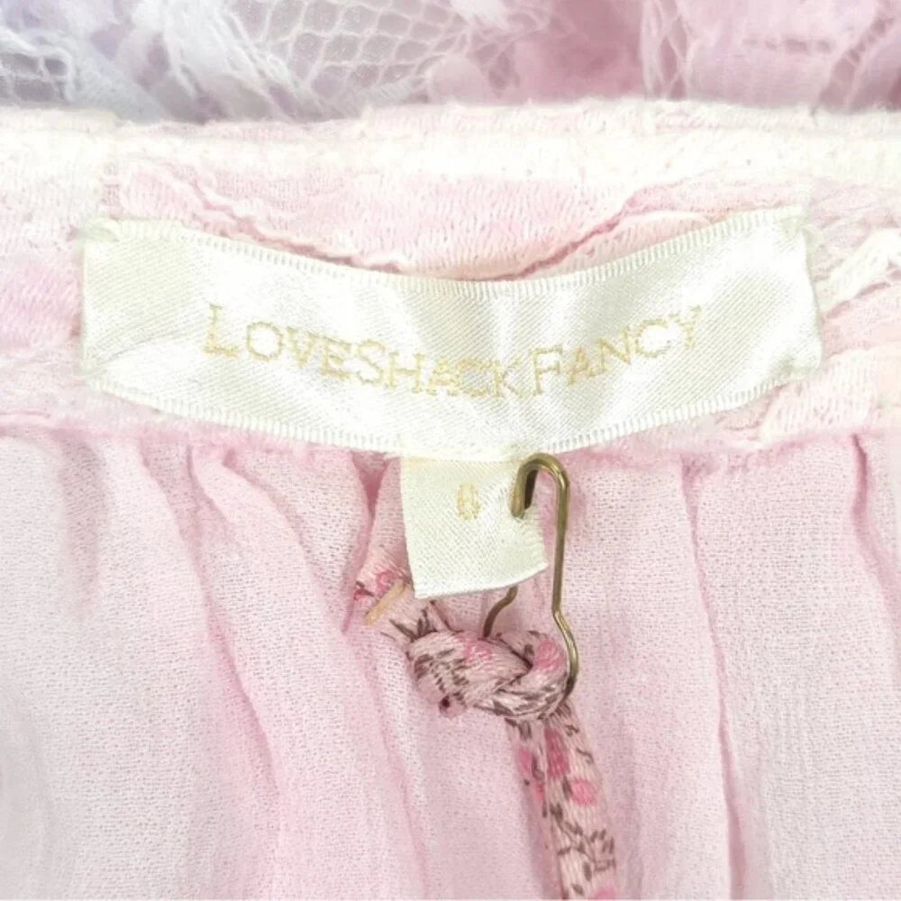 NWT LOVESHACKFANCY KEZIA‎ MINI SKIRT Multi Tie Dye Crystals LS458-992 Size 6